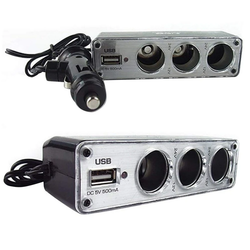Разветвитель для телефона MP3 DVR 12 24 В|Зажигалка| |