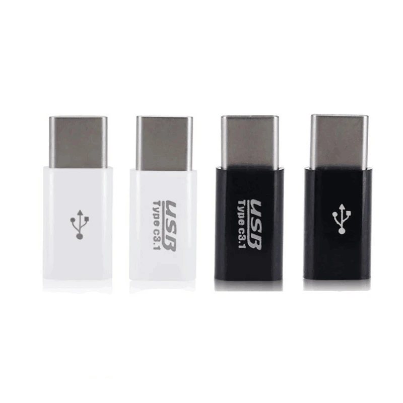 2 шт. адаптер типа C для Xiaomi Mi8 A1 Oneplus samsung S8 Plus S9 Note8 huawei Honor Micro USB разъем для USB C адаптер type-C