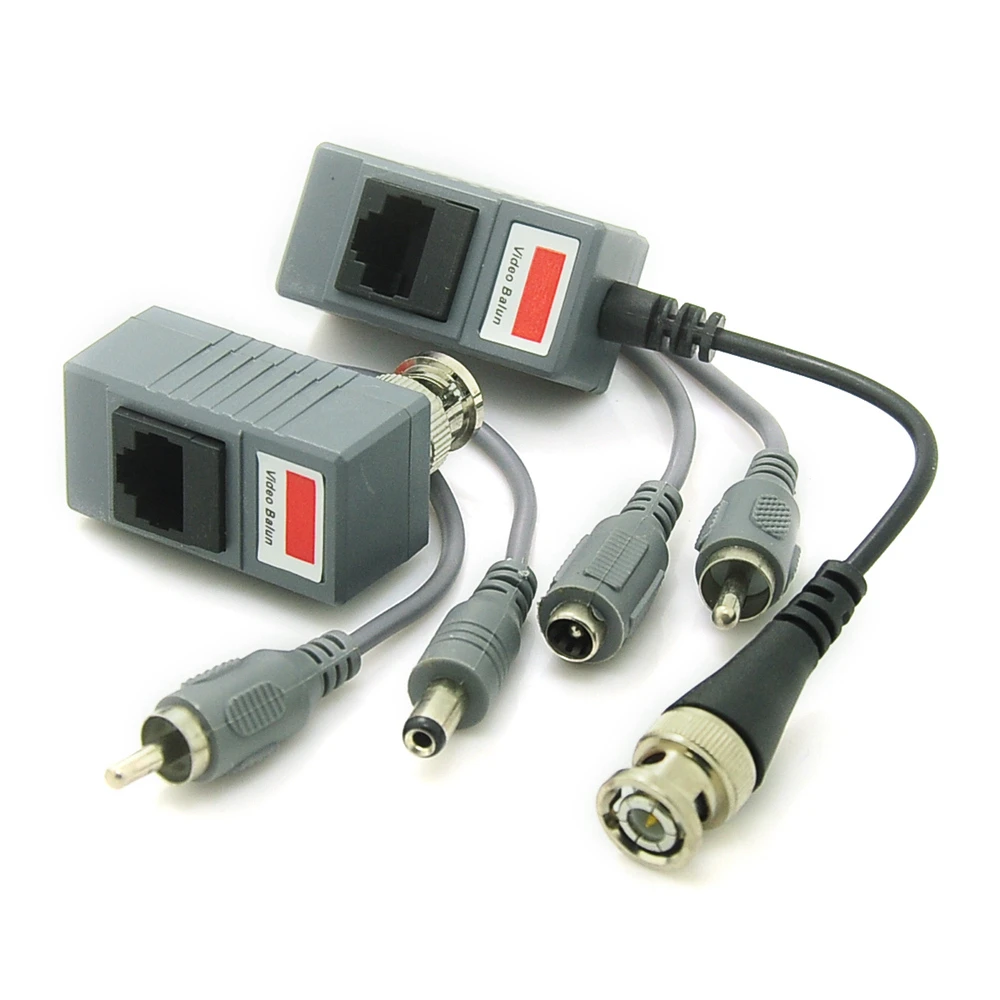 Трансивер CCTV витая пара RJ45 UTP балун BNC аудио-видео DC мощность CAT5
