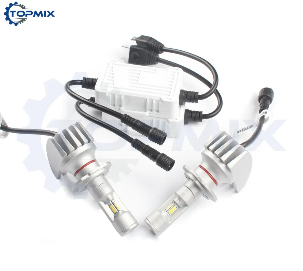 2017 Новый H1/H4/H7/H8/H9/H11/9005(HB3)/9006(HB4)/9012(HIR2) 76 Вт 8000LM Автомобильный светодиодный комплект