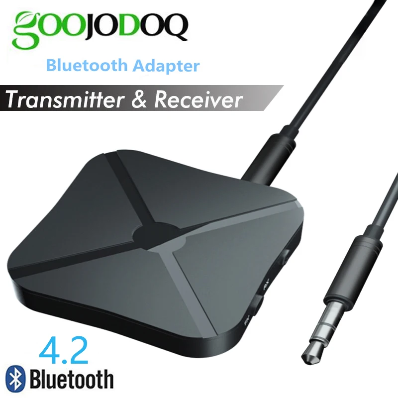 2 в 1 Bluetooth 5 0 аудио передатчик приемник адаптер 3 мм Aux для тв домашняя