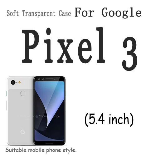 Для Google Pixel 2/Pixel 2 XL/Pixel 3/Pixel 3 XL чехол тонкий ясное прозрачное покрытие Мягкий ТПУ силиконовый телефон защитный чехол сумка - Цвет: for Google Pixel 3