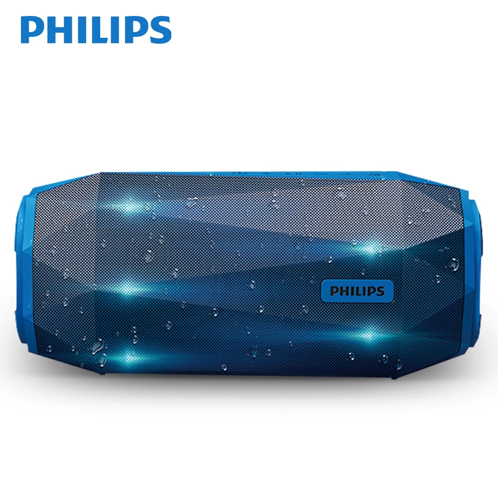 Philips Оригинальный мини Беспроводной динамик Bluetooth IPX7 Водонепроницаемый открытый