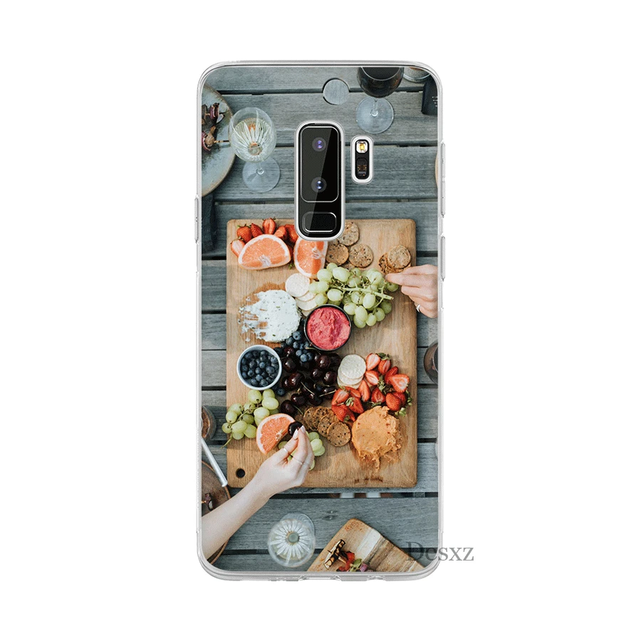 Еда фотография чехол для Samsung M10 M20 M30 M40 S6 S7 Edge S8 S9 S10 Plus S10e Note 8 9 10 крышка милый
