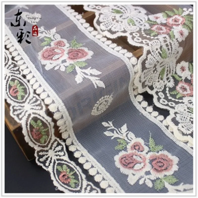 

15yard Embroidery Lace Ribbon DIY Apparel Sewing Ribbons Sleeve Skirt Accessories Handmade Supplies Clothes Fashion Accessories