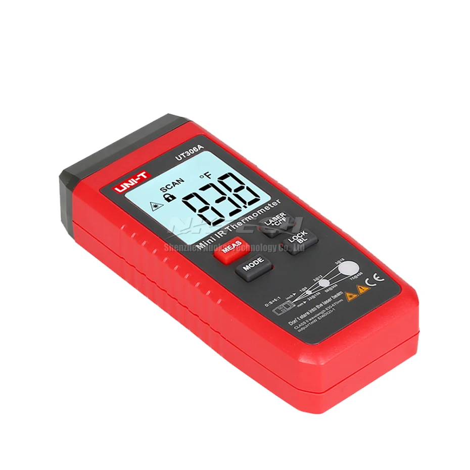 UNI-T UT306A мини ЖК-дисплей инфракрасный термометр-35 ~ 300C/- Большой размерный ряд (31-572F