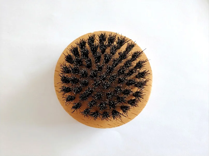 Новый стиль щетина кабана круглая щетка для бороды усы ручной работы 2 6x1 3 дюйма