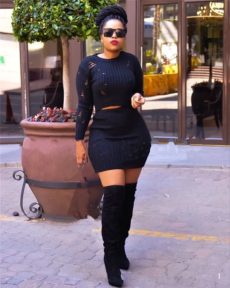 Женский Осенний однотонный укороченный топ облегающее платье сексуальный