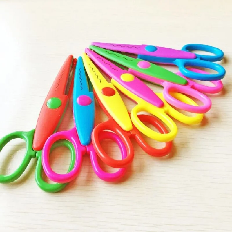 Пластиковые ножницы для фотоальбома сделай сам 5 дюймов|lace scissors|student scissorsscissor diy |