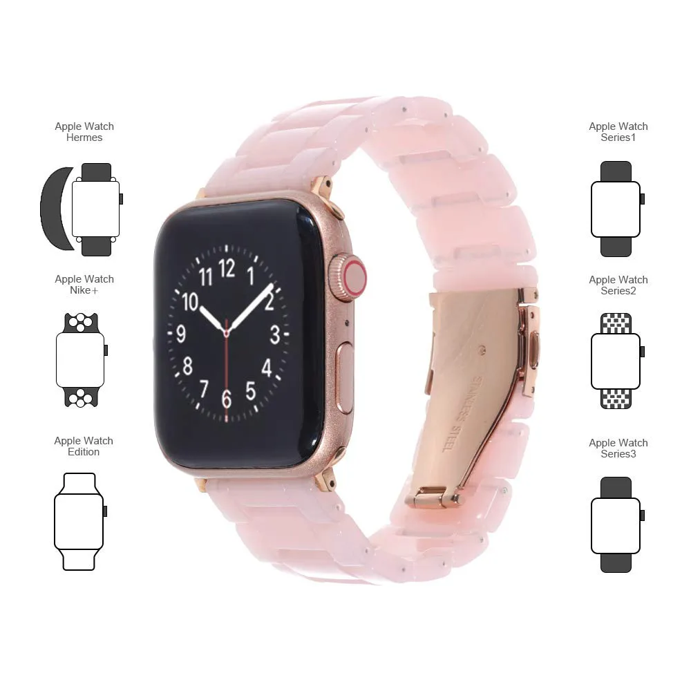 Иммитационный керамический ремешок для часов iWatch Apple Watch 38 мм 40 мм 42 мм 44 мм Серия 1 2 3 4 полимерный Ремешок Браслет