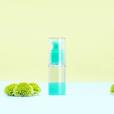 15ML Green 15 мл 30 мл 50 мл 30 шт/партия пустой пластиковый лосьон Герметичная Бутылка с помпой, DIY розовый косметический контейнер для эмульсии, зеленый безвоздушный пакет - Цвет: 15ML Green