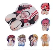 

Sexy anime Big Soft Breast 3D Gaming Mouse Pad New Sexy Wrist Rest Free shipping