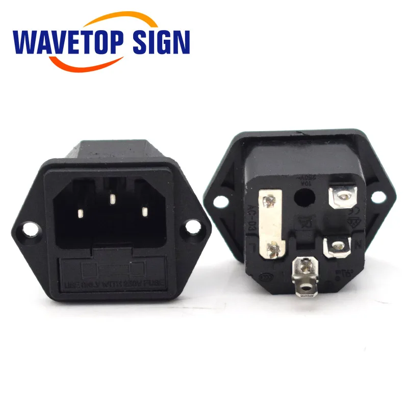 4 шт./лот AC-03 3pin в одном AC мощность разъем характер 10A/250 В в мужской разъем