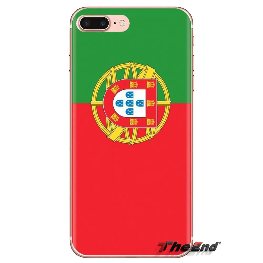 For HTC One U11 U12 X9 M7 M8 A9 M9 M10 E9 Plus Desire 630 530 626 628 816 820 830 Portugal Flag Banner Art Pattern TPU Skin Case |