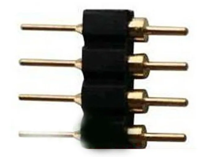 200PCS 4-Pin Male Plug Adapter Connector for RGB 5050 LED Strip Light Connect |