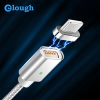 elough e04 usb type c magnetic cable for samsung galaxy s8 note8 plus mobile phone fast charger magnet type c charging usb cable