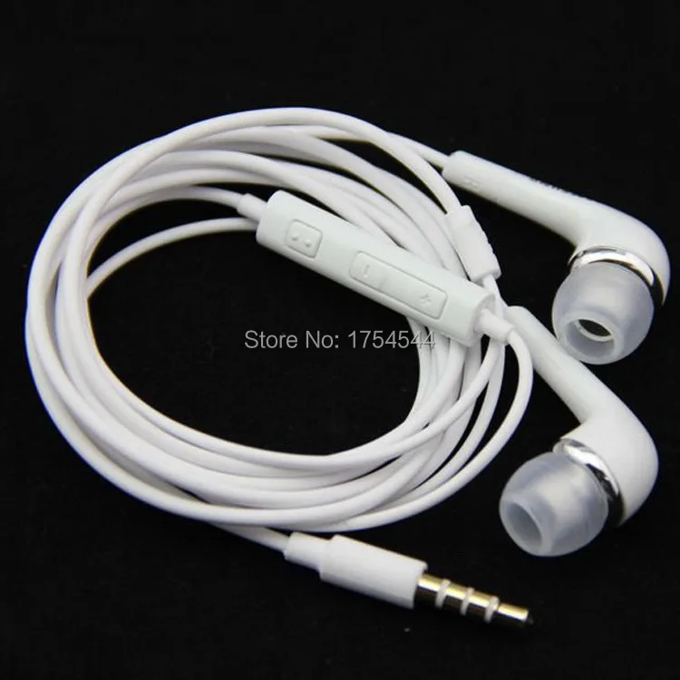 Wholesale High Quality3.5mm in-ear headphones headsets earphones for IPHONE 3 4 4s 5 5s with Mic ipad 2 mini mp3 mp4 | Компьютеры и