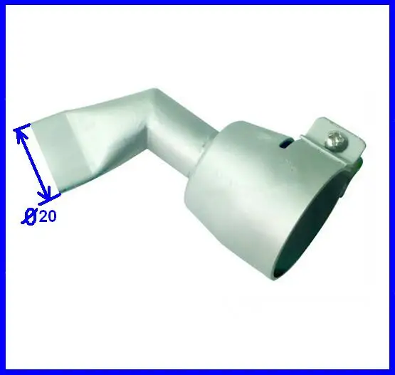 

20mm 60 Degrees bent Angled Wide Slot Nozzle/Tips/Welder Mouth/ for Hot Air plastic welding gun/plastic welder accessories tool