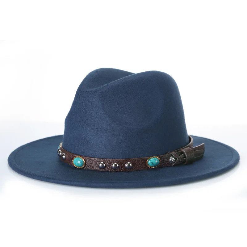 new Fashion men fedoras women's fashion jazz Hat European American Round Caps Bowler Hats outdoor casual hat