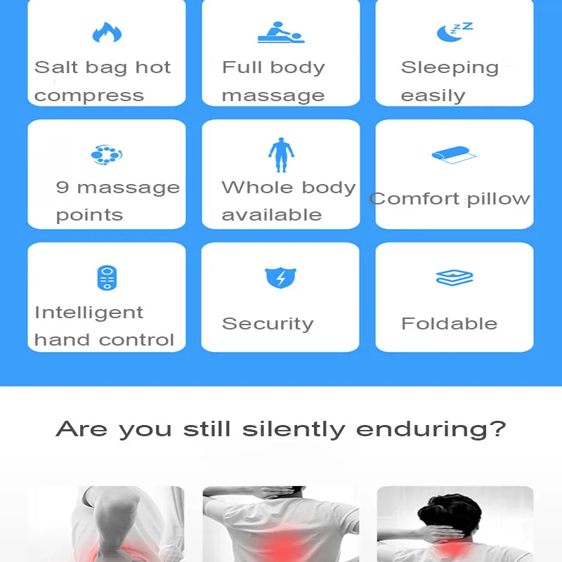 Multifunctional Body Cervical Massager Neck Waist Shoulder Vibration Matching Salt Bag Wave Massage Easy Sleep |