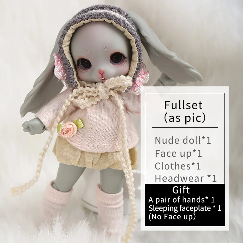 Fullset as pic Dollsoom Leepy BJD YOSD кукла 1/8 кролик версия модель тела Высокое качество Модный магазин слаще подарок для девочки - Цвет: Fullset as pic