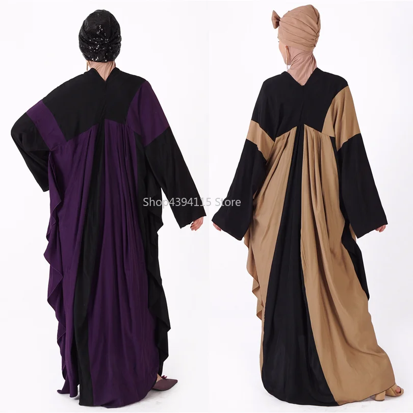 Модная мусульманская одежда женщин мусульманских стран с рукавами летучая мышь