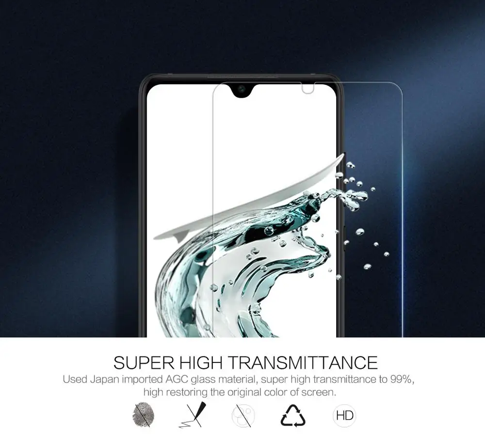 Закаленное стекло Nillkin для Huawei P30 Amazing H + Pro Nano Противоударная жесткая защитная