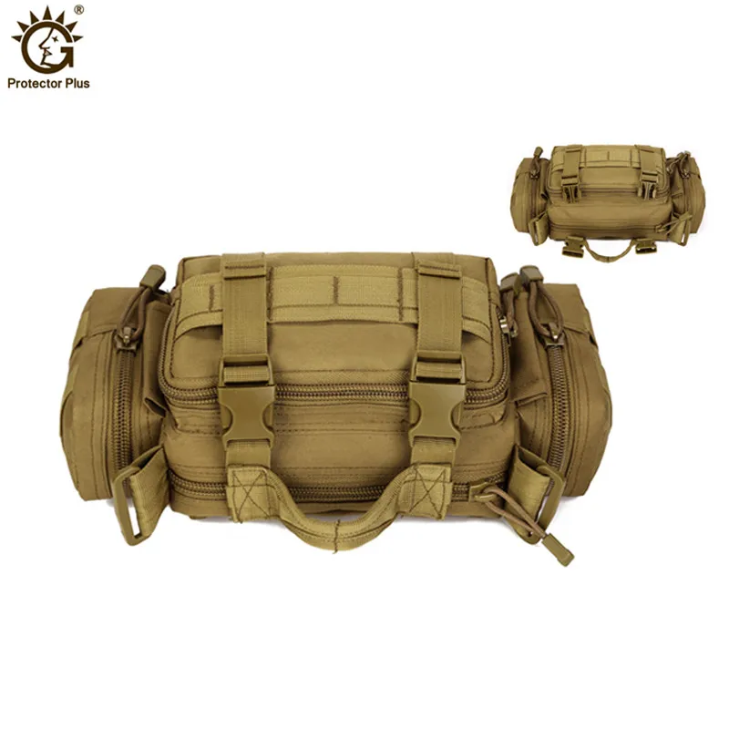 Women Men Military Tactics Waist Pack Bag Waterproof Nylon Shoulder Bag Fanny Pack Military Equipment Molle Bag