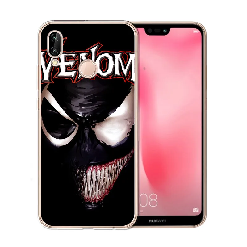 Newest Venom cool For Coque Huawei P8 P9 P10 P20 Smart Lite Plus Pro nova 3e Enjoy 7S Case shell Soft Silicone etui phone cover |