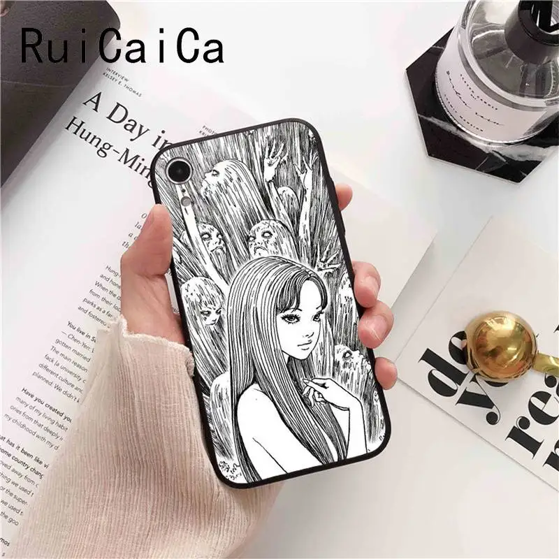 Ruicaica японский ужас комикс томие на заказ фото Красочный милый чехол для iPhone X XS MAX 6