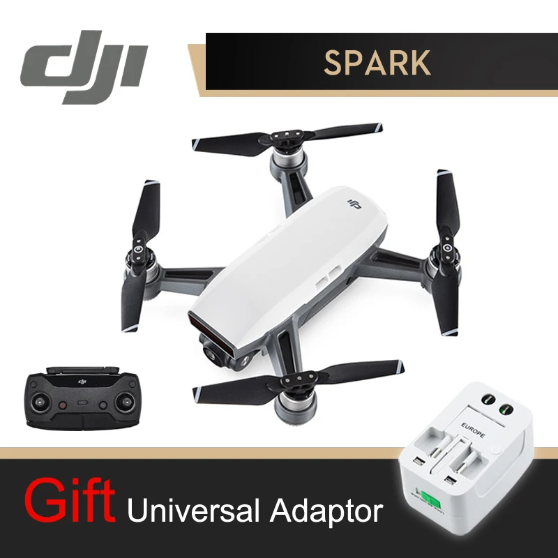 DJI камера Spark Дрон с контроллером белый 1080P HD камеры для Дронов Квадрокоптер RC FPV
