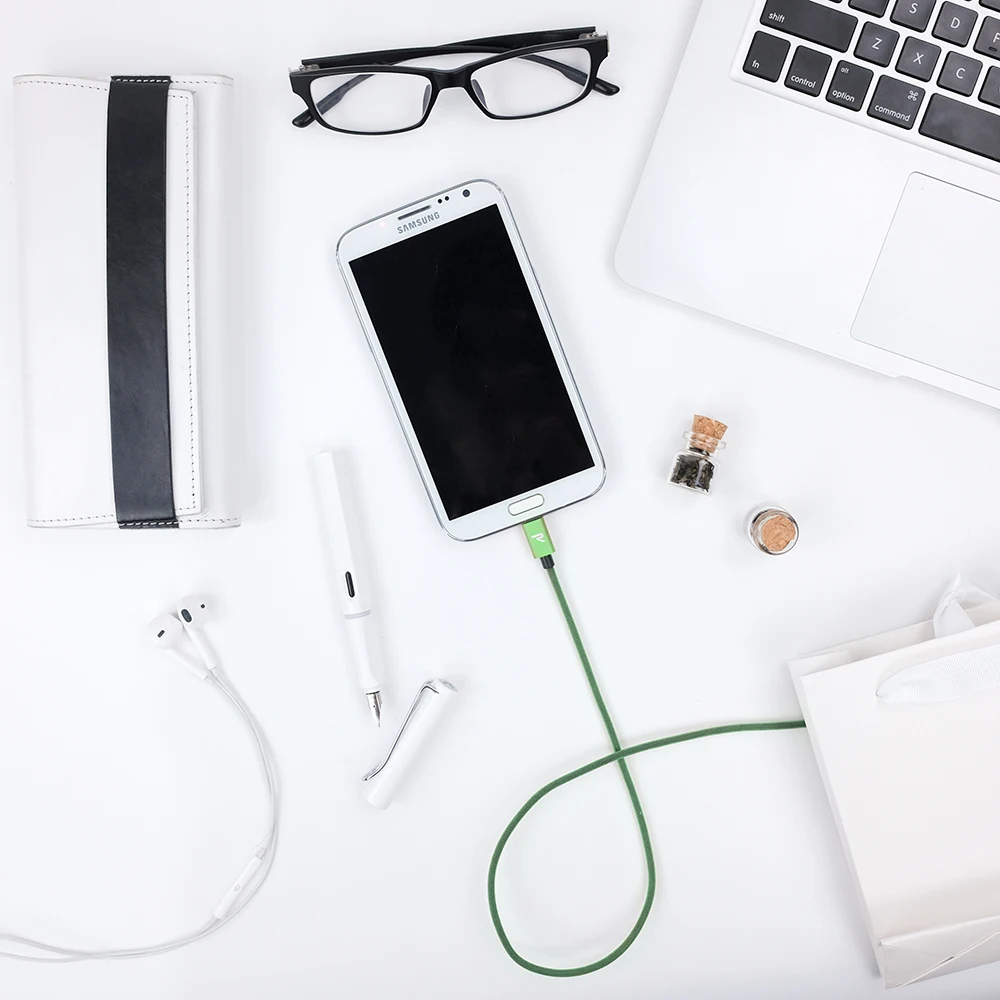 RAMPOW QC3.0 ажурный Micro USB кабель для Xiaomi Redmi 5 быстрая зарядка телефона зарядное