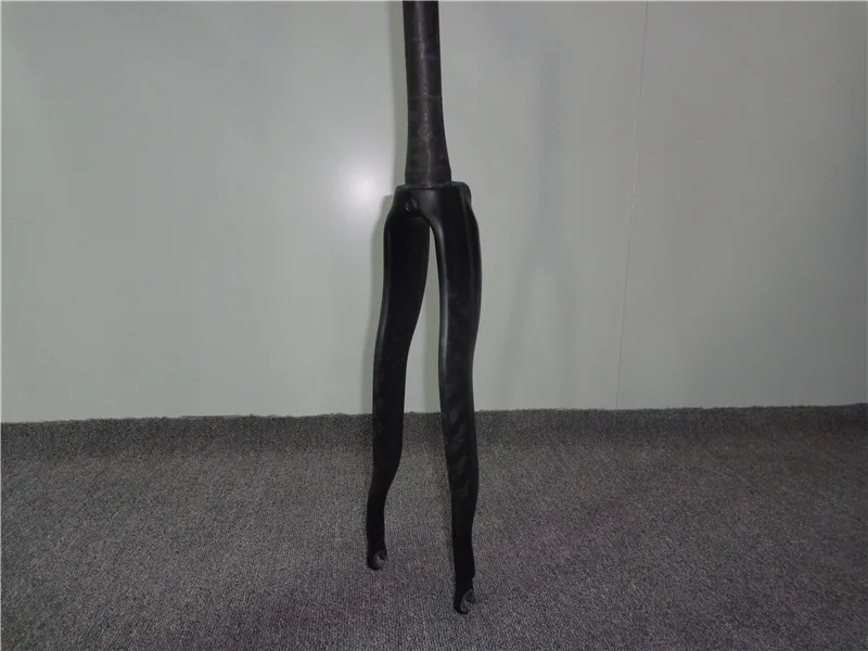 12K матовая карбоновая дорожная вилка передняя для велосипеда 700C Карбоновая garfo