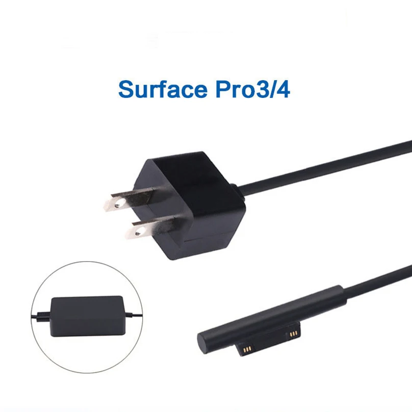 surface pro 4 Tablet Charger Cable+12V 2.58A 36W Black AC Power Supply Adapter For Microsoft Surface Pro 3/4-EU/US Plug |