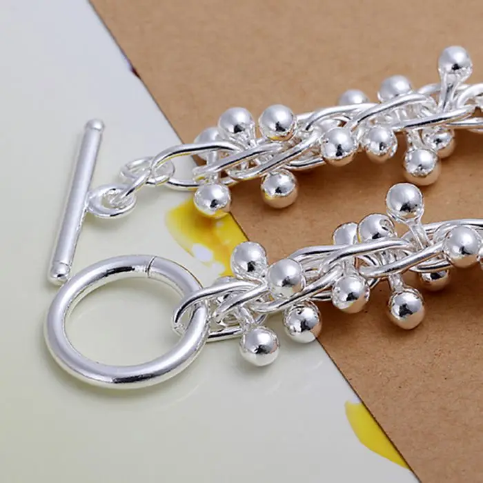 Браслет с серебряным покрытием в летнем стиле из стерлингового серебра 925 пробы