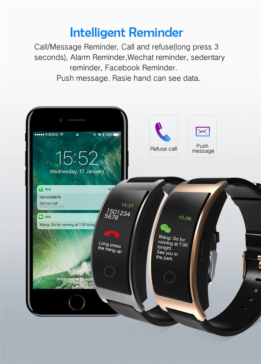 CK11C Смарт Браслет приборы для измерения артериального давления сердечного ритма