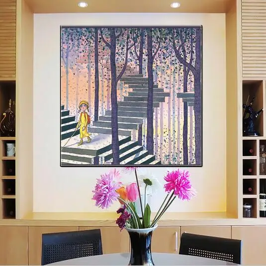Мальчик в Девочке Подарок Стены Искусства Плаката для Детская Комната Home Decor | Дом