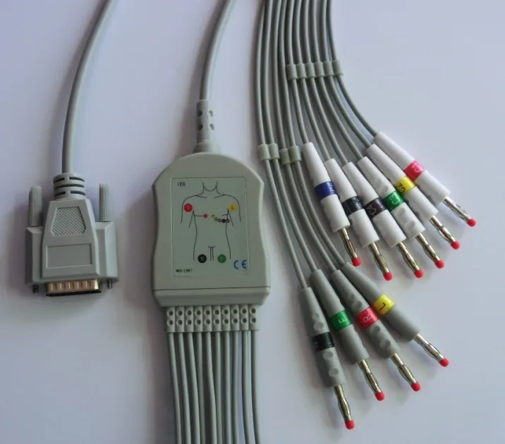 Для Nihon Kohden COMEN Biocare DongJiang ECG EKG Cable 1250 1350 K 9130 9132 P 9620 9010 9020/9022 9110 8420 P| |