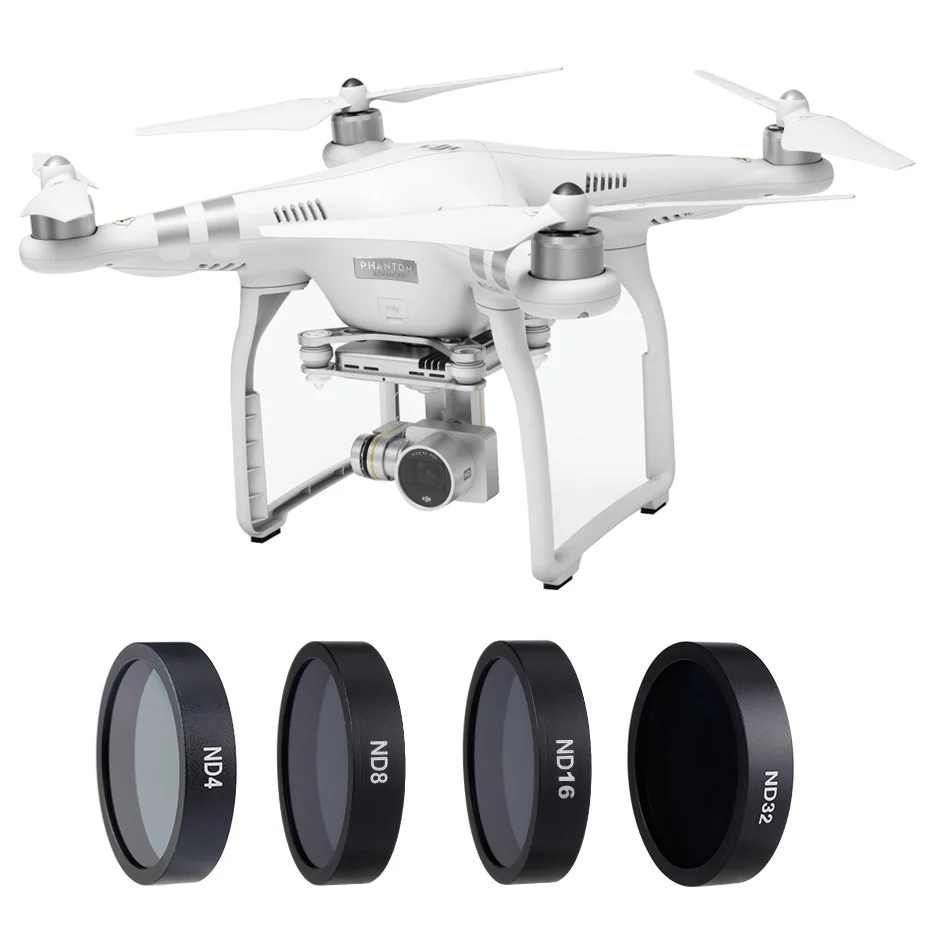 Набор фильтров для объектива Drone ND 4 8 16 32 DJI Phantom 3 4K расширенный/стандартный/SE