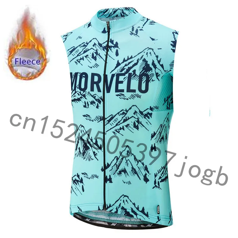 Новинка, зимний теплый мужской жилет MORVELO PRO TEAM без рукавов для велоспорта, одежда для горного велосипеда, одежда для велоспорта - Цвет: 15