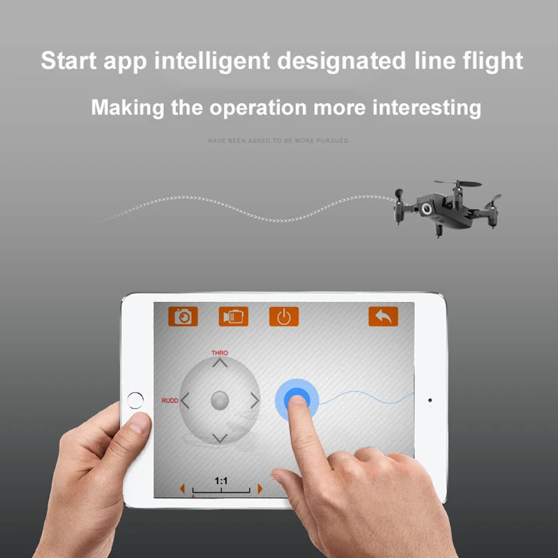 Мини Drone с Камера HD WI FI FPV Безголовый режим один ключ возвращение планируете Fly