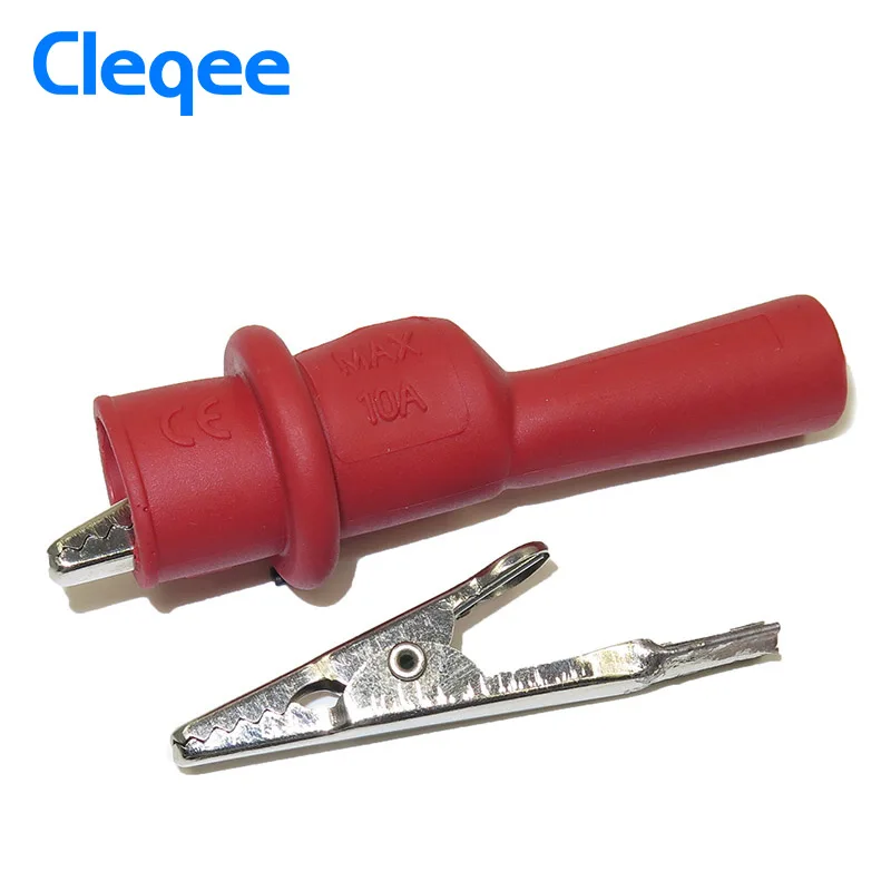 Cleqee P2008 10 шт. изоляционные металлические зажимы для аллигатора электрические