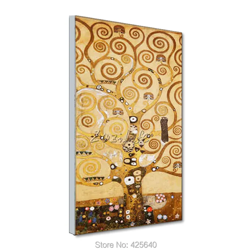 Gustav Klimt картина маслом на холсте Ручная роспись Дерево жизни современная