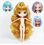 Шарнирные подвижные куклы Blyth, волосы, сделай сам, обнаженные игрушки BJD, модные куклы Blyth, подходят для переодевания, изменения макияжа, рождественский подарок для девочки