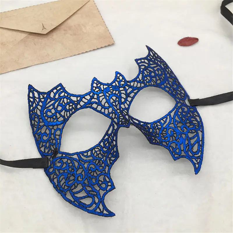 1 шт. синий цвет горячая штамповка сексуальная Маскарадная маска из кружева для