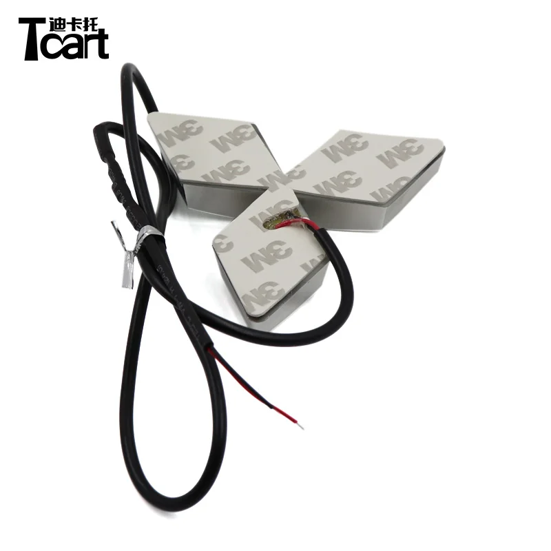 Tcart 1 компл. 4D автомобильный передний значок светодиодный светильник Авто Логотип светильник s Наклейка с эмблемой для автомобиля для Mitsubishi Lancer pajero белый красный синий