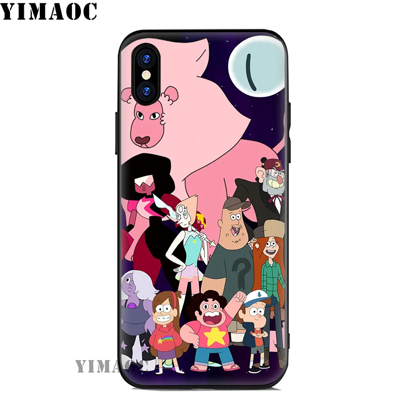YIMAOC Steven Universe Cartoon Soft Silicone Case for iPhone 11 Pro Xr Xs Max X or 10 8 7 6 6S Plus 5 5S SE |