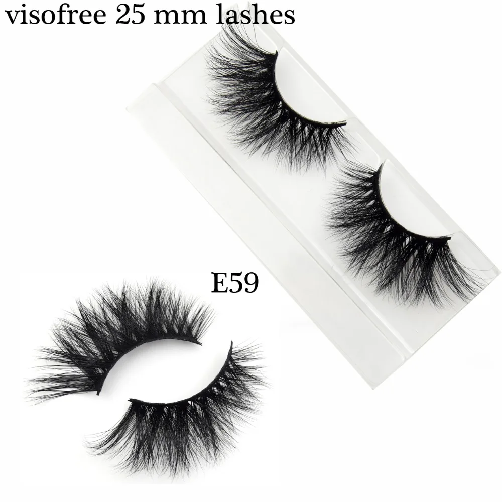 Visofree 25 мм ресницы многоразовые натуральные накладные длинные для макияжа 3D