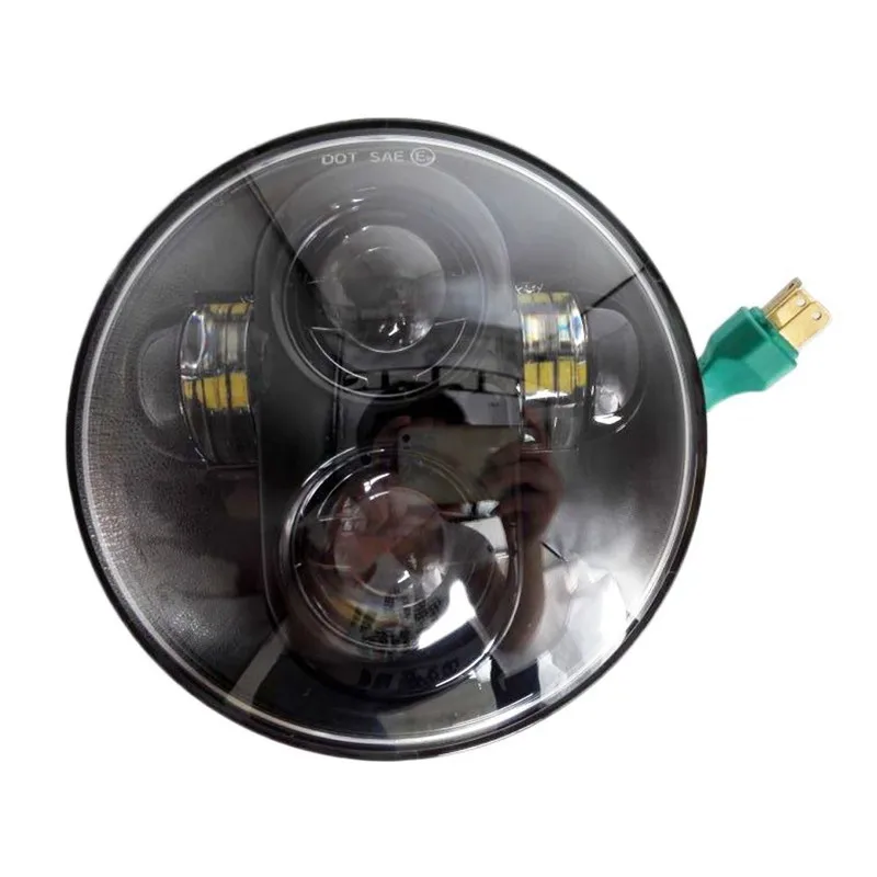 

Promotion ! 5.75" head lamp 5 3/4" led headlight Black/chrome Projector