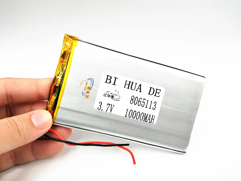 3 7 V полимерная литиевая батарея 10000mah 8065113 мобильная зарядка питания сокровище DIY